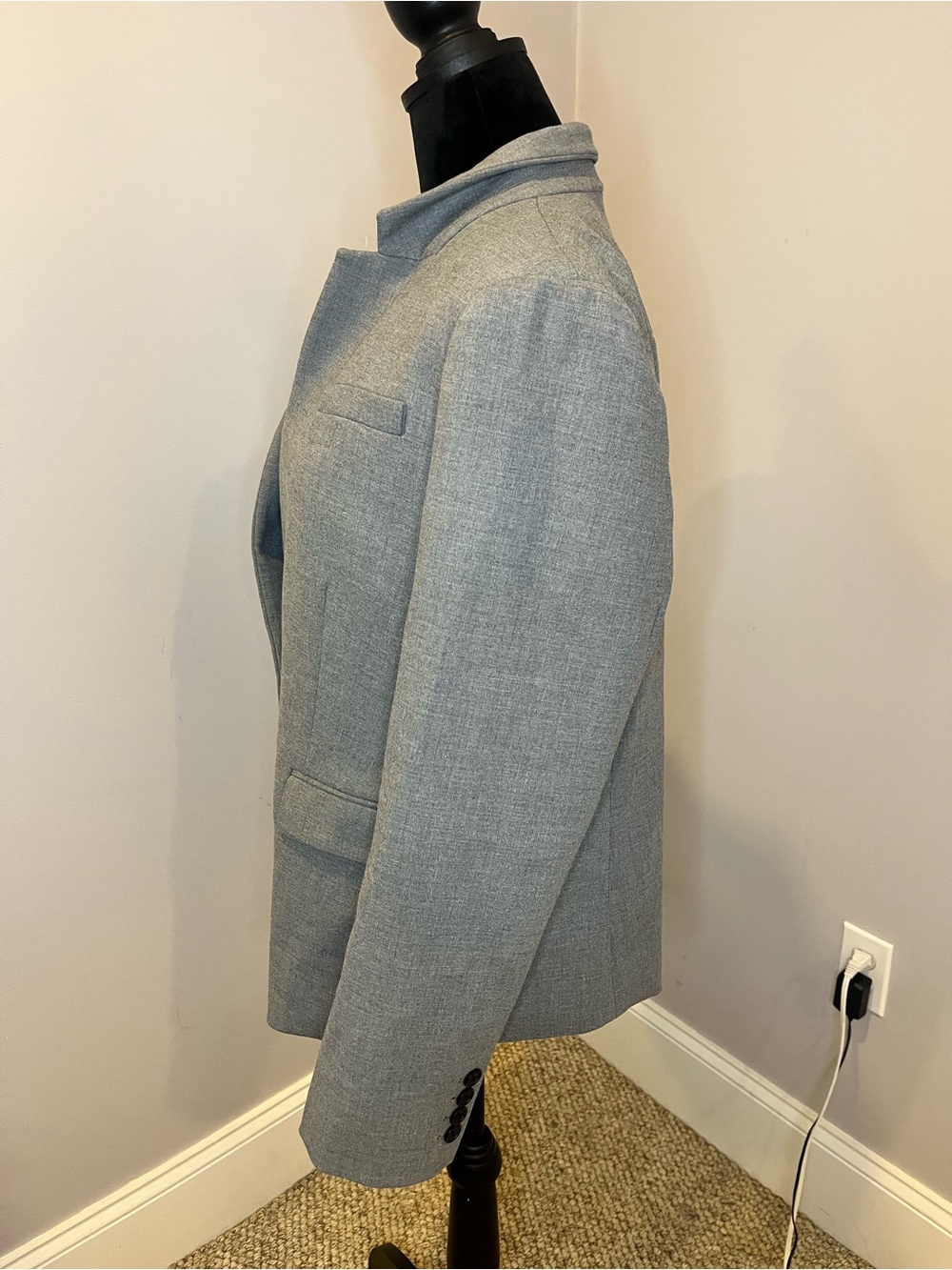 NWT J. Crew Gray Regent Blazer- size 16 - Picture 3 of 5